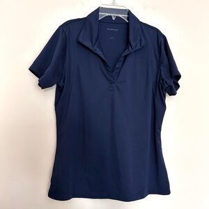 Sport-Tek Women's Navy Blue Short Sleeve Activewear Polo Tee